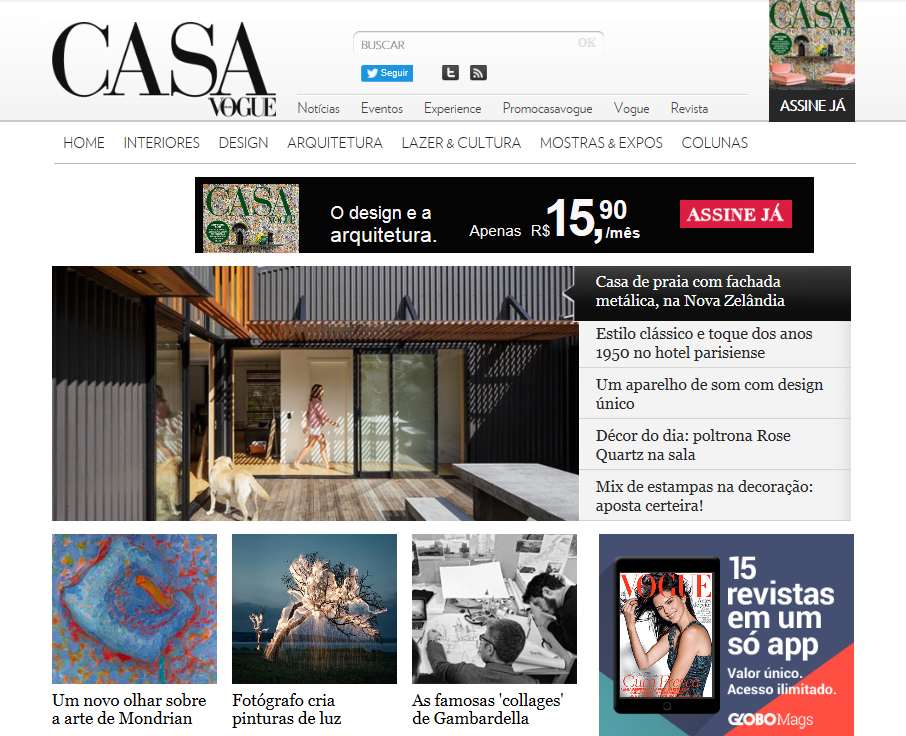 26.01.16 offSET Shed House published in Vogue Brazil